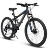 Whisen 27.5 Inch Full Suspension Mountain Bike, Front and Rear Dual Shock Absorbers, Mechanical Disc Brakes, 21-Speed - 2 of 4