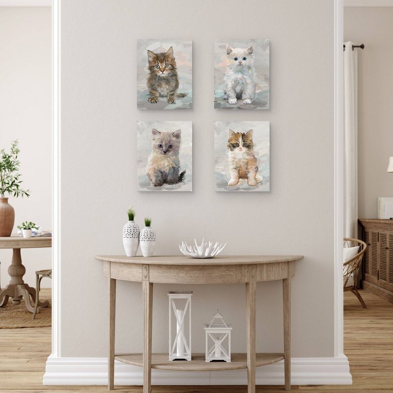 Set of 4 Pretty Kitty Unframed Wall Canvases - Masterpiece Art Gallery, 5 of 7