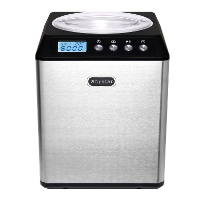 Whynter 2.1 Quart Black Stainless Steel Automatic Ice Cream Maker