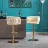 NicBex Bar Stools Set of 2,Swivel Height Adjustable Counter Height Bar Stools with Chrome Footrest and Base,Bar Chairs for Dining Room,Kitchen,Cafe - 2 of 4