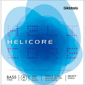 D'Addario Helicore Hybrid Series Double Bass A String 3/4 Size Heavy - 1 of 2