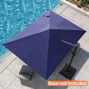 Pellebant 9x11.5FT Cantilever Umbrella Outdoor 360 Degree Rotation Offset Umbrella 6 Heights Adjustable Cantilever Patio Umbrella - 1 of 4