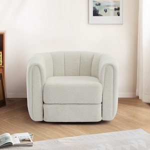 Akoasm Modern Soft Swivel Accent Barrel Sofa & Chair For Living Room, Office & Bedroom - 1 of 4