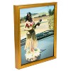 Bullnose Brushed Gold Single Image Picture Frame - 2 of 4