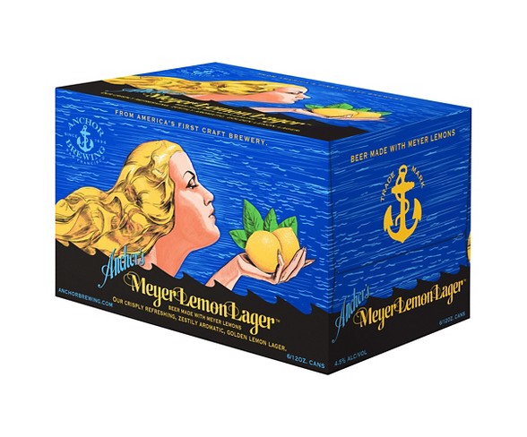 Anchor&#174; Meyer Lemon Lager - 6pk / 12oz Cans