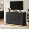 6-Drawer Chest of Drawers with Deep Drawers and Anti-Tip Device, Modern Dresser for Home, Office & Living Room - 4 of 4