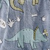 Dino Friends Micro Plush All Season Throw Blanket 50" X 60" Light Blue by Plazatex - 3 of 3