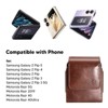 LUXMO Extra Small Universal Vertical Leather Pouch - Brown - 3 of 4