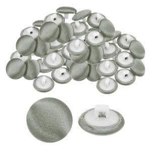 Unique Bargains Bridal Wedding Dress Suit DIY Satin Shiny Sewing Buttons 50 Pcs - 1 of 4