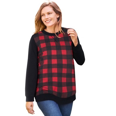 Woman Within Plus Size Printed Sweatshirt