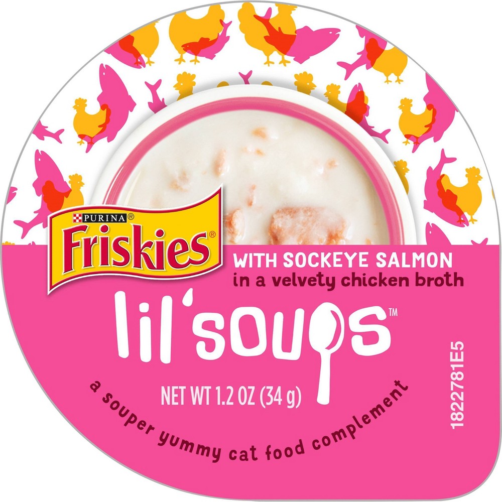 Photos - Cat Food Friskies Purina  Lil' Soups In a Velvety Broth Wet  Complement with 