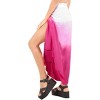 LA LEELA Women's Summer Beach Bikini Wraps Sarong Cover up Wrap Skirt Swimsuit Swimwear Bathing Suit Cover Ups for Women One Size Pink, Tie Dye Design - 3 of 4