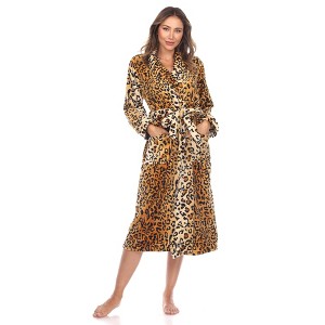 Women's Super Soft and Cozy Lounge Robe  - White Mark - 1 of 4
