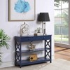 Vtec Trading Cobalt Blue Engineered Wood Console Table - 3 of 3
