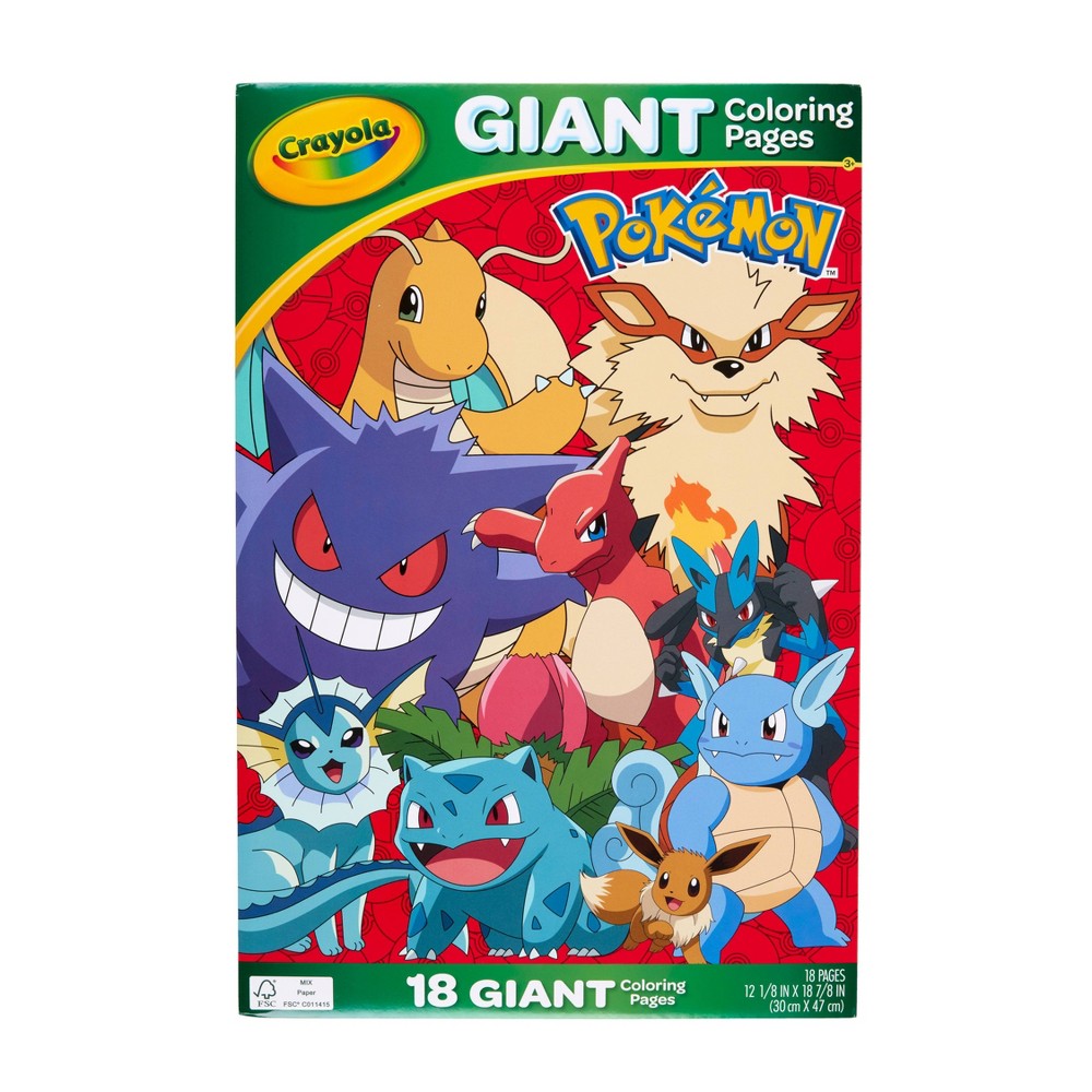 Photos - Other interior and decor Crayola Pokemon Giant Coloring Pages 