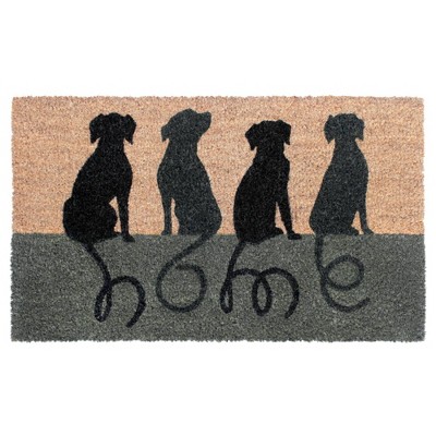 Raj Tufted Home Dogs Doormat Gray