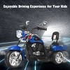 Infans 6V Kids Ride On Chopper Motorcycle 3 Wheel Trike with Headlight and Horn Blue - 4 of 4