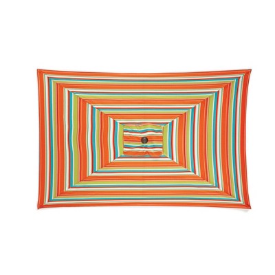 BrylaneHome 61/2' X 10' Oversized Rectangular Umbrella