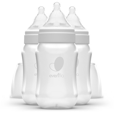 Evenflo Feeding Classic Clear Plastic Baby Bottles - 8oz/3pk