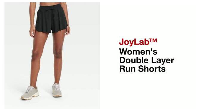 Women's Double Layer Run Shorts 2.5" - JoyLab™, 2 of 11, play video