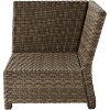 HomeStock Bradenton Outdoor Wicker Sectional Sofa - 4 of 4