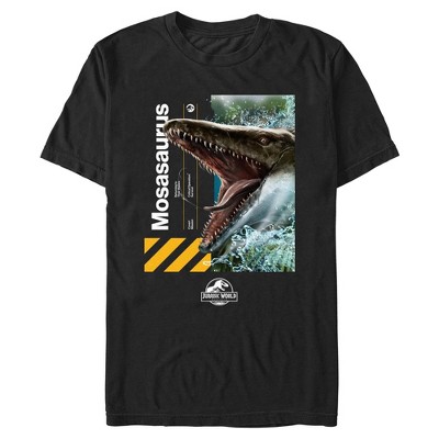 Men's Jurassic World: Rebirth Mosasaurus Portrait  T-Shirt - Black - 2X Large