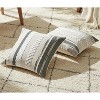 LISM 18x18 Inch Boho Chenille Tufted Pillowcase,Decorative Striped Square Pillow Covers Set of 2 - 2 of 4