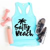 Simply Sage Market Salty Beach Racerback Tank - 4 of 4