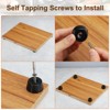 Unique Bargains Rubber Non Slip Shock Absorption Durable Furniture Pads Black - 4 of 4