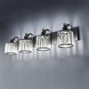 Modern Vanity Light Fixture – Black Wall Light with Round Glass Shades for Bathroom Mirror & Shower - 3 of 4