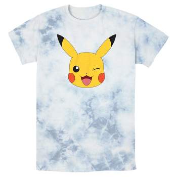Men's Pokemon Pikachu Wink Face T-Shirt