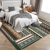 Machine Washable Rug for Living Room Modern Bedroom Rug Geometrci Patchwork Rug Large Rug Non Slip Throw Rugs Stain Resistant Carpet for Dining Room - 3 of 4