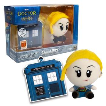 Seven20 Doctor Who Super Bitz 13th Doctor Plush And Tardis Coaster Set -Limited Edition
