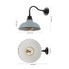 JONATHAN Y Aurora Farmhouse Industrial Indoor/Outdoor Iron LED Gooseneck Arm Outdoor Sconce - 4 of 4
