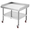 Commercial Grill Stand & Stainless Steel Equipment Table with Wheels for Restaurant and Home - 3 of 4