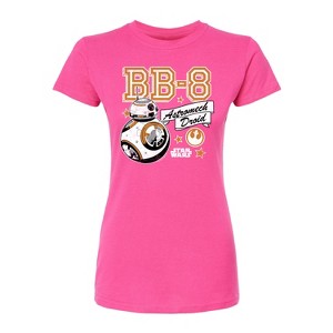 Women's Star Wars: The Force Awakens BB8 Fitted Graphic T-Shirt - Fuchsia - Medium - 1 of 2