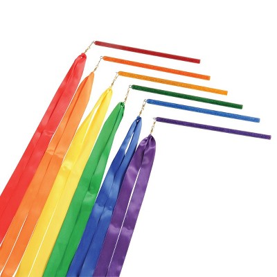 Kaplan Early Learning Rainbow Rhythm Ribbon Set - Set of 6