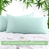 PiccoCasa Zipper Closure Breathable Luxury Viscose From Bamboo Pillowcases 2 Pcs - 2 of 4