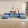Aukfa Modular Corduroy Sectional Sofa with Ergonomic Support - Pet Friendly, Easy Assembly, Non-Slip Base Design - 2 of 4