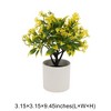 Unique Bargains Artificial Plants Coin Chrysanthemum with Cylinder Vase Plastic 3.15"x3.15"x9.45" 1 Pc - 3 of 4