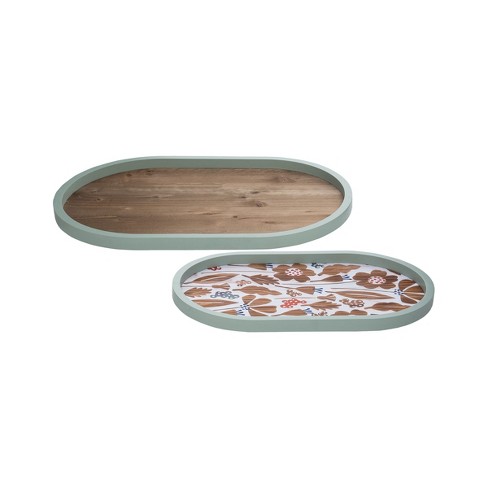 Calla Nesting Trays Set Of 2 Foreside Home And Garden Target