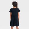 Girls' Short Sleeve Tiered Ribbed Dress - Cat & Jack™ - 2 of 3