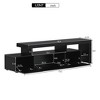 Modern TV Stand for TVs up to 70'', UV High Gloss Surface Entertainment Center with DVD Shelf-ModernLuxe - image 3 of 4