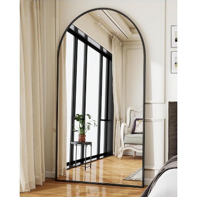 Beautyolove Full Length Mirror, Oversized 81" x 41" Arched Floor Mirror, Modern Free Standing or Full Body Mirrors