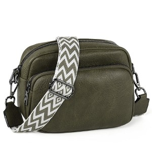 Generic Small Crossbody Bag, Leather Shoulder Bags for Women, Travel Purse with Adjustable Shoulder Strap - 1 of 4