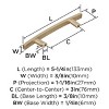 Amerock Cyprus Cabinet or Drawer Pull - 2 of 2