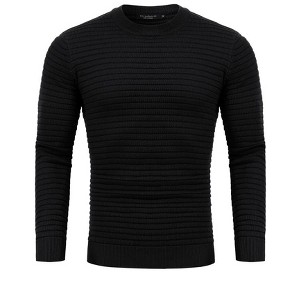 Mens Turtleneck Sweaters Long Sleeve Slim Fit Ribbed Knit Thermal Pullover Sweater - 1 of 4