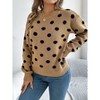 Coolmee Women's Fall Sweaters Long Sleeve Tops Classic Crew Neck Pullover Sweaters Loose Dressy Casual Basic - 4 of 4