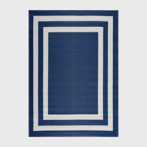 Play Rug Paris Recycled Plastic Woven Indoor Outdoor Folded Floor Mat - 1 of 4