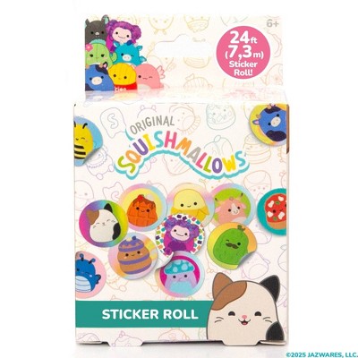 Squishmallows 123ct 24ft Roll Stickers